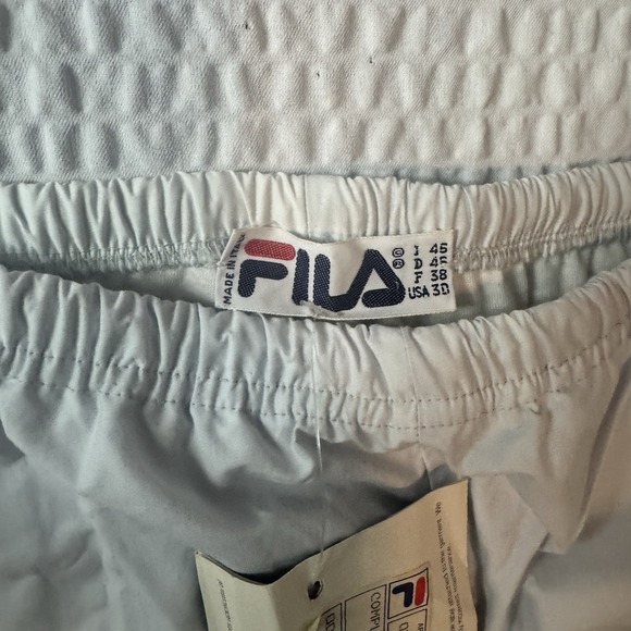 FILA Vintage Made in Italy White Track Pants Men's 30D NWT 80s 90s Retro - Picture 7 of 16
